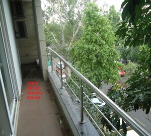 Balcony in 4 BHK Builder Floor at East Of Kailash – for Rent