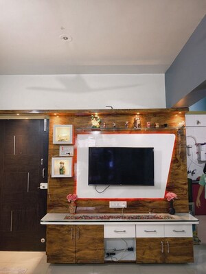 Living Room in 1 BHK Apartment at Kesar Valley Phase II, Chikhali – for Sale