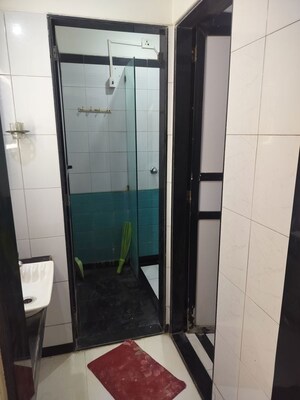 Bathroom in 1 BHK Apartment at Geetanjali CHS Goregaon West, Goregaon West – for Rent