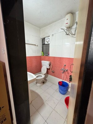 Bathroom in 3 BHK Apartment at Luxetech Bhagyoday, Baner – for Rent