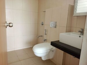 Bathroom in 3 BHK Apartment at Godrej Emerald, Ghodbunder Road – for Rent