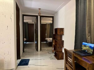 Living Room in 3 BHK Builder Floor at Malviya Nagar – for Rent