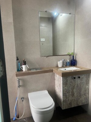 Bathroom in 2 BHK Apartment at Ashapura F Residences, Malad East – for Rent