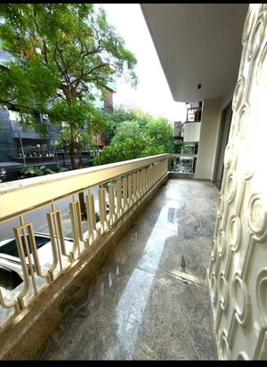 Balcony in 3 BHK Builder Floor at Kailash Colony – for Rent