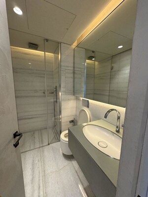 Bathroom in 3 BHK Apartment at Lodha The World Towers World One Tier 2, Worli – for Rent
