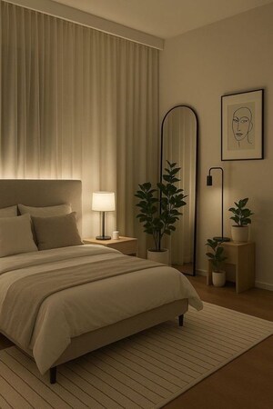 Bedroom in 2.5 BHK Apartment at Nimbus The Golden Palm, Sector 168 – for Sale