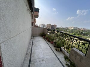 Balcony in 3.5 BHK Apartment at Sector 12 Dwarka – for Rent