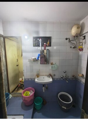 Bathroom in 1 BHK Apartment at SSB Ashok Nagar, Balkum Pada – for Sale