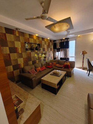 Living Room in 3 BHK Apartment at JM Aroma, Sector 75 – for Rent