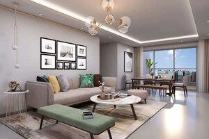Living Room in 2 BHK Apartment at Navin's Eden Park, Porur – for Sale