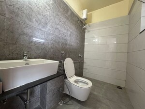 Bathroom in 3 BHK Apartment at Majestique Marbella Phase 1, Kharadi – for Rent