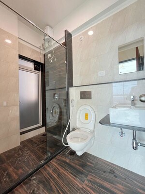 Bathroom in 1 BHK Apartment at Gurukrupa Marina Enclave, Malad West – for Rent