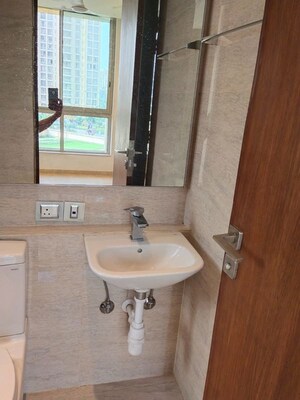 Bathroom in 1 BHK Apartment at One Hiranandani Park, Ghodbunder Road – for Rent