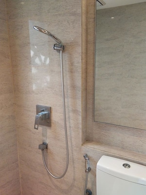 Bathroom in 1 BHK Apartment at One Hiranandani Park, Ghodbunder Road – for Rent