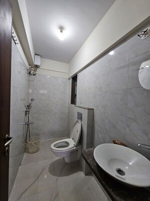 Bathroom in 1 BHK Apartment at Aadi Allure, Kanjurmarg East – for Rent