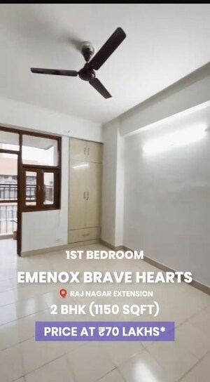 2 BHK Apartment For Sale in Emenox Brave Hearts, Raj Nagar Extension