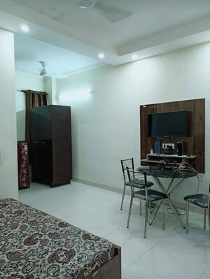 Living Room in 1 BHK Builder Floor at Sushant Lok I – for Rent