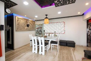 Dining area in 4 BHK Apartment at Evershine Cosmic, Andheri West – for Rent