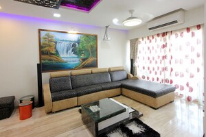 Living Room in 4 BHK Apartment at Evershine Cosmic, Andheri West – for Rent