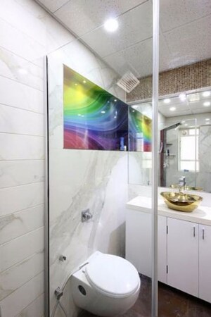 Bathroom in 4 BHK Apartment at Evershine Cosmic, Andheri West – for Rent