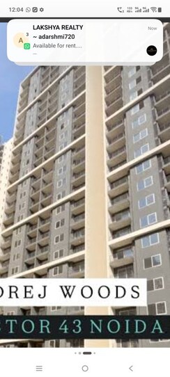 3 BHK + Study Room Apartment For Rent in Godrej Woods