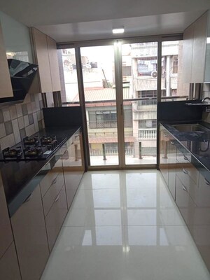 Kitchen in 3 BHK Apartment at Sindhi Society, Chembur – for Rent