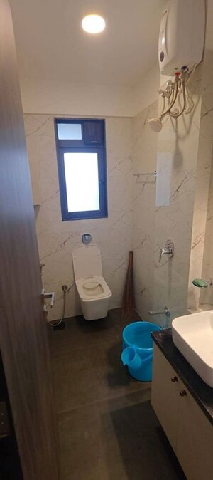 Bathroom in 2 BHK Apartment at Dev Leo Tower, Oshiwara – for Rent