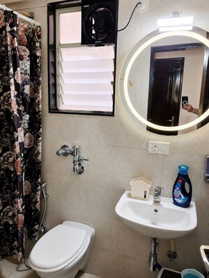 Bathroom in 1 BHK Apartment at Nyati Evara, Kondhwa – for Rent