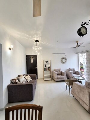 Living Room in 1 BHK Apartment at Nyati Evara, Kondhwa – for Rent