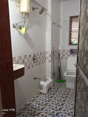 Bathroom in 2 BHK Apartment at Hawai Apartment, Powai – for Rent