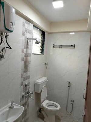 Bathroom in 3 BHK Apartment at Lalani Grandeur, Goregaon East – for Sale