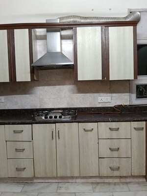 Kitchen in 3 BHK Apartment at Pamposh Enclave – for Rent