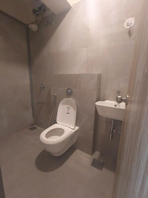 Bathroom in 2 BHK Apartment at Gala Swayam, Mahim West – for Rent