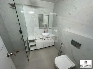 Bathroom in 3 BHK Apartment at Greater Kailash I – for Rent
