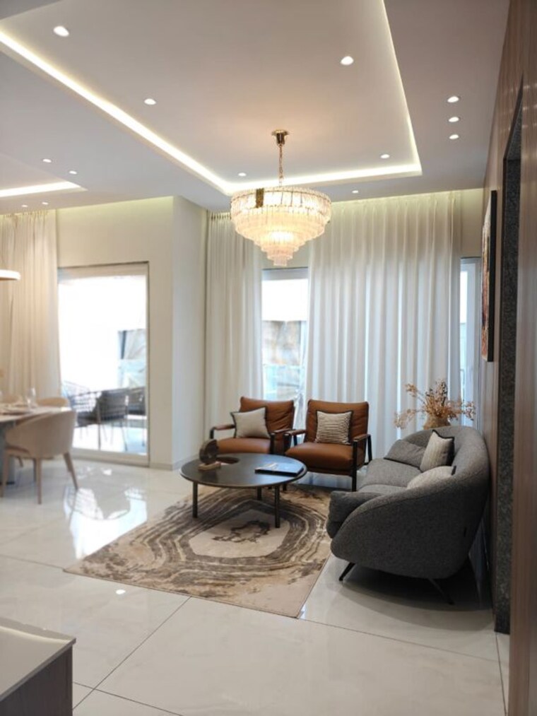 Living Room, bhayli road 3 Bedroom 1256 Sq.Ft. Apartment In Bhayli Road Vadodara 10614535