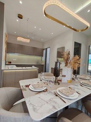 Dining area in 3 BHK Apartment at Bhayli Road – for Sale