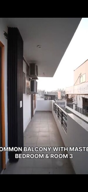 Balcony in 3 BHK Builder Floor at Sushant Lok ii – for Sale