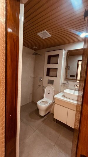 Bathroom in 3 BHK Apartment at Sector 19b Dwarka – for Rent