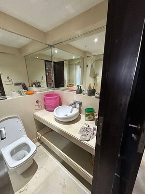 Bathroom in 3 BHK Apartment at Chembur – for Rent