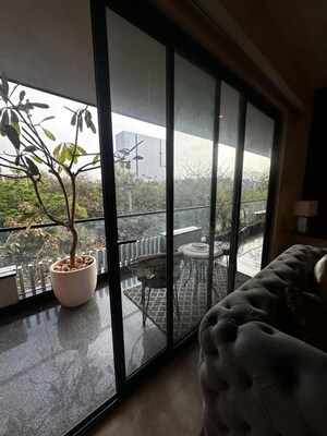 Balcony in 3 BHK Apartment at Freedom Fighters Vihar – for Rent