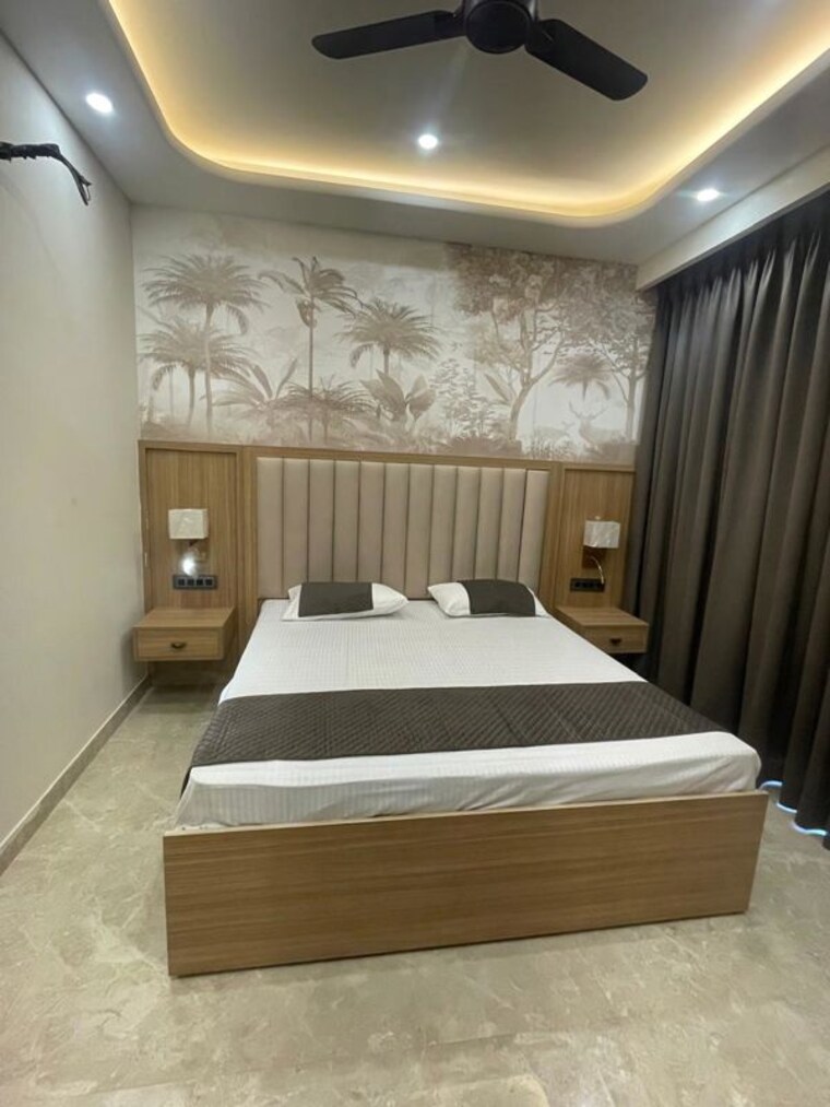 Bedroom, sector 55 1 RK 300 Sq.Ft. Builder Floor In Sector 55 Gurgaon 10614609