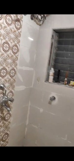 Bathroom in 1 BHK Apartment at Shubharambh Complex, Manpada – for Rent