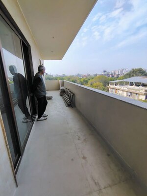 Balcony in 3 BHK Builder Floor at Palam Vihar – for Rent