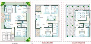 Floor Plan in 4 BHK Villa at Tukkuguda – for Sale