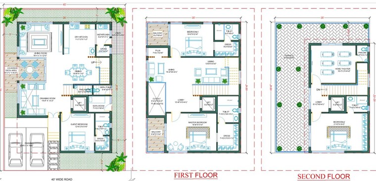 Floor Plan, tukkuguda 4 Bedroom 4404 Sq.Ft. Villa In Tukkuguda Hyderabad 10614731