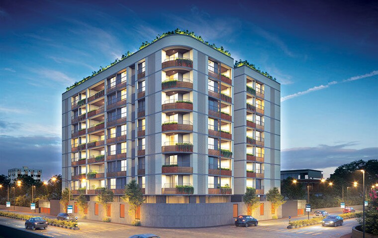 Exterior View, science city 3 Bedroom 308 Sq.Yd. Apartment In Science City Ahmedabad 10614805