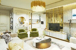 Living Room in 3 BHK Apartment at Science City – for Sale