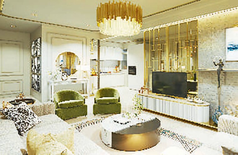 Living Room, science city 3 Bedroom 308 Sq.Yd. Apartment In Science City Ahmedabad 10614805