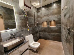 Bathroom in 3 BHK Apartment at Greater Kailash ii – for Rent