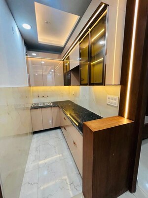 Kitchen in 3 BHK Builder Floor at Bharat Green Home, Indrapuram – for Rent